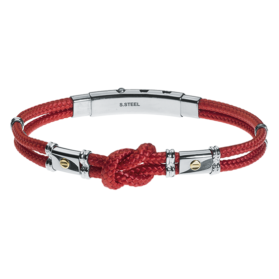 Bracelet Rosso Amante Homme in Acier UBR121RO - UBR121RO